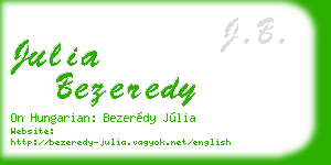 julia bezeredy business card
